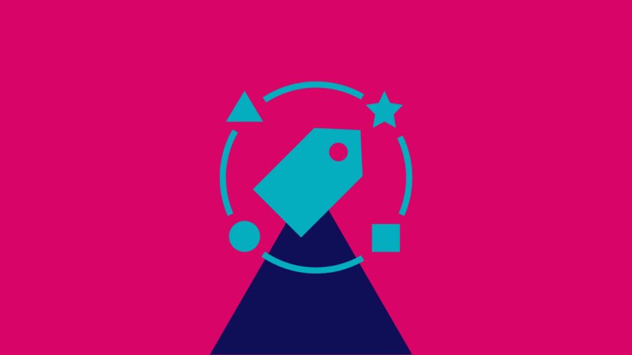 A graphic icon of a shopping tag.