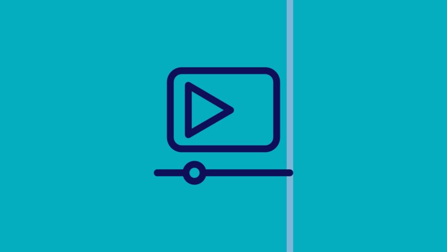 Graphic icon representing a video.
