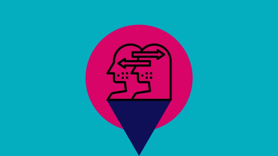 A graphic icon of 2 people, representing empathy.