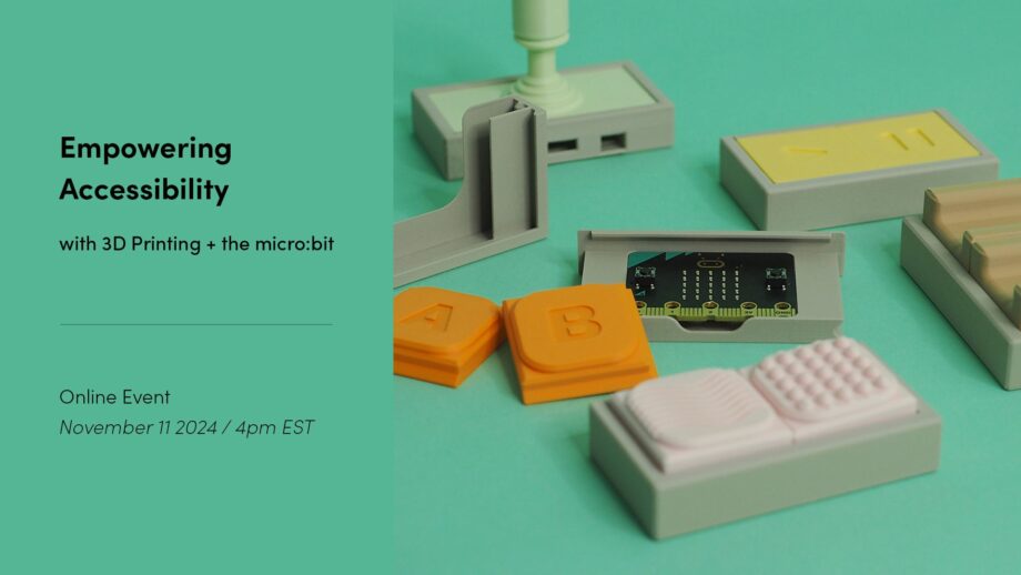 Empowering accessibility virtual event poster showing the date November 11 2024 / 4pm EST.