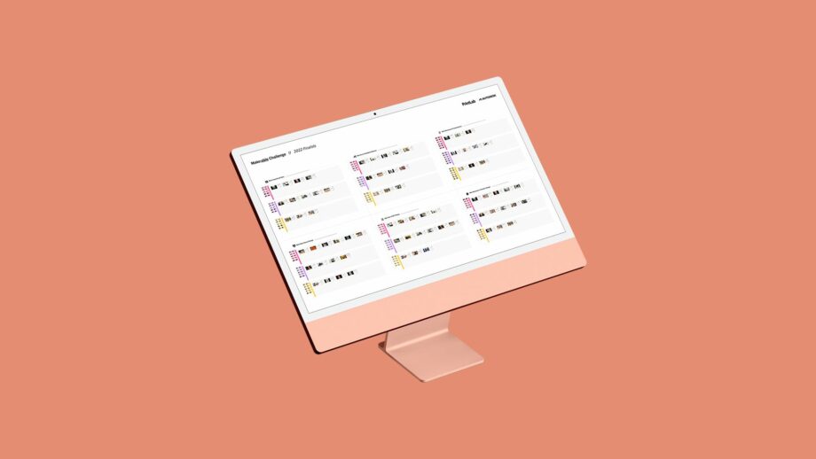 Computer mockup showng Make:able judging platform
