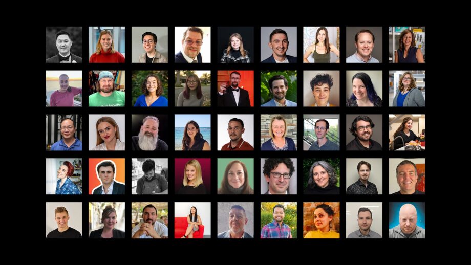 Collage of headshot images showing the judges for the 2025 Make:able Challenge.