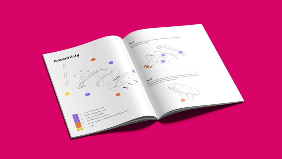 A printed guide showing the MakerGuide for DRAG.