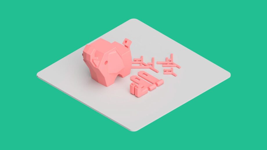 A render diagram showing the 3D print orientation for Pinchee.